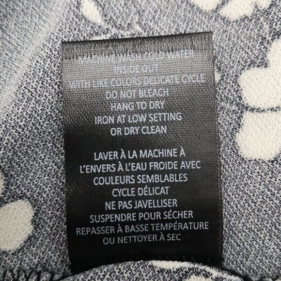 NWT Jules & Leopold Ladies Size Medium Black & Cream Flower Pattern Blouse - Picture 7 of 10